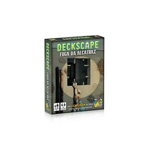 Jeu de carte - DV GIOCHI - Deckscape Fuga Alcatraz DVG5724 - Escape Room - 12 ans et plus - Intérieur-0