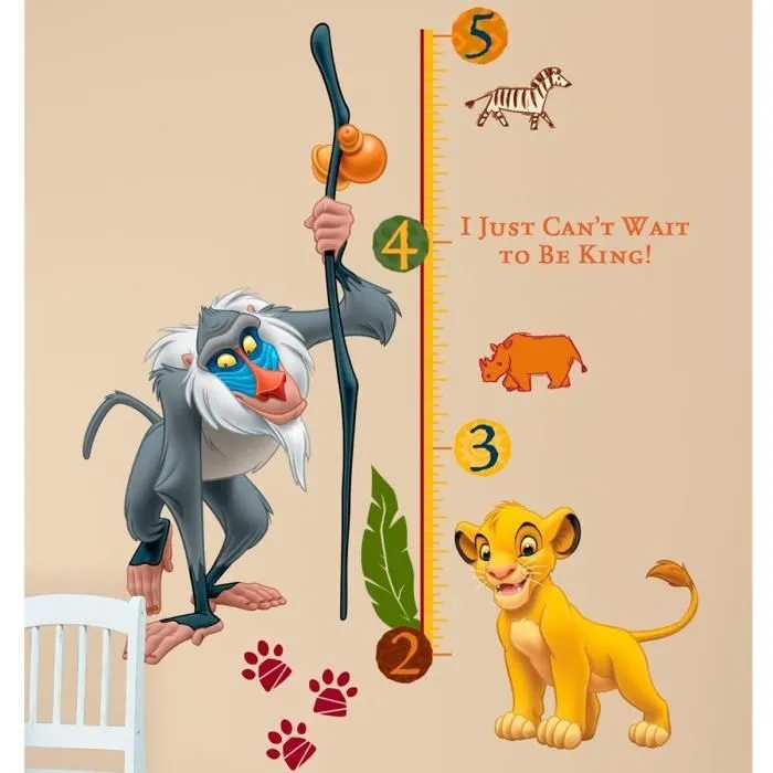 Stickers géant Toise Le Roi Lion Disney-0