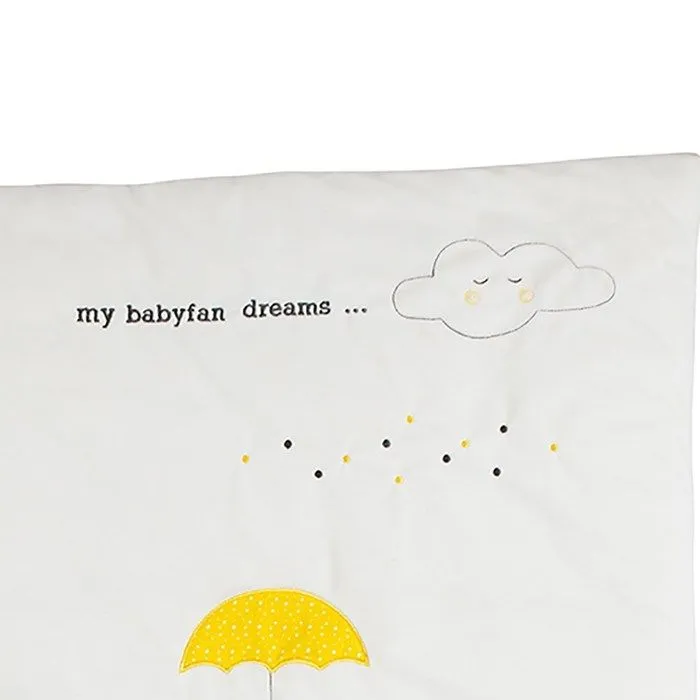 Edredon pour lit bébé en coton gris - Babyfan - 70x140cm - Uni - Mixte-3