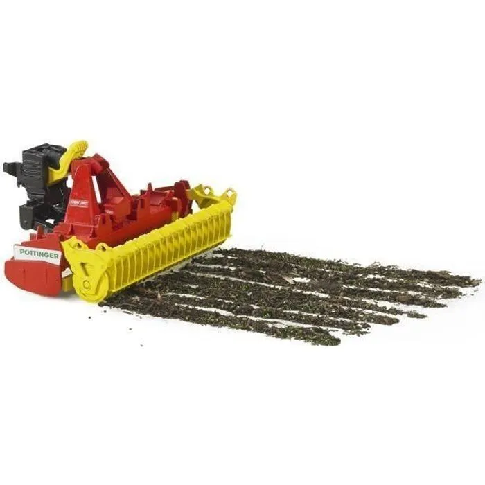 Herse rotative PÖTTINGER Lion 3002 - BRUDER - Intérieur - Jaune - Pour Enfant-0
