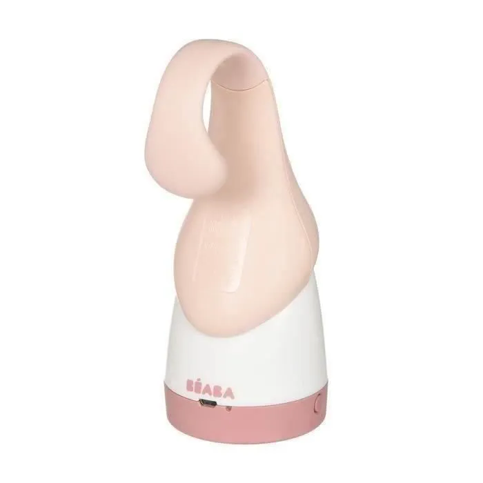 BEABA Veilleuse et lampe torche 2 en 1, nomade, rechargeable USB, longue autonomie 90h, Rose dragée-8