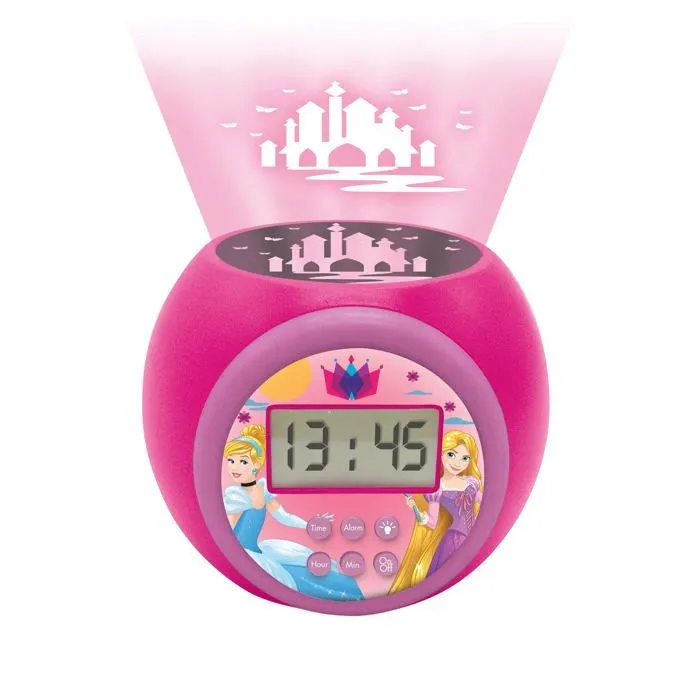 Réveil projecteur Disney Princesses fonction minuteur-2