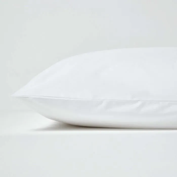 Taie d'oreiller - HOMESCAPES - 80 x 80 cm - 100% coton égyptien - 200 fils - Uni-1
