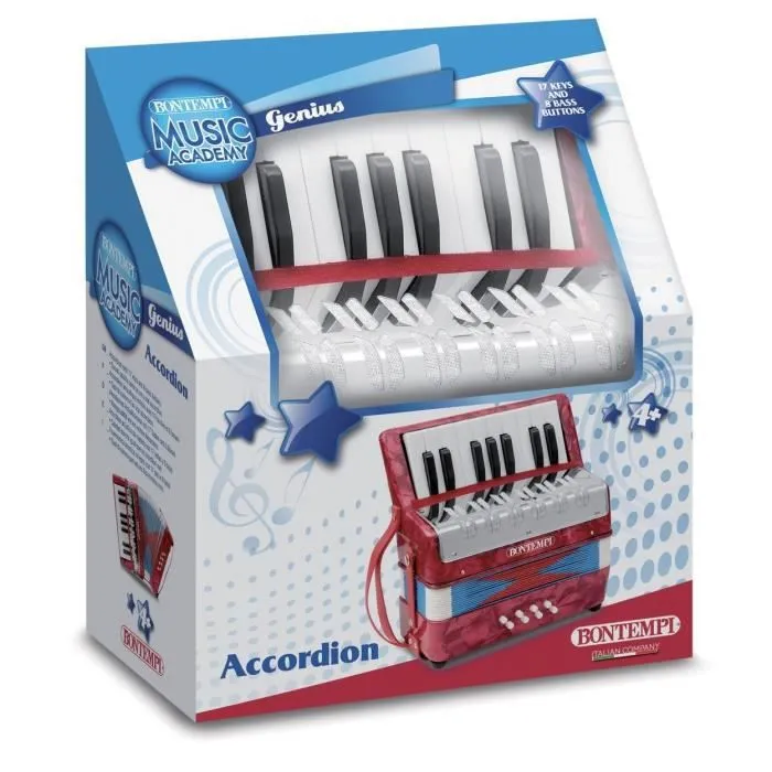 Accordéon 17 touches - BONTEMPI - Modèle - Caracteristique 1 - Caracteristique 2 - Caracteristique 3-1