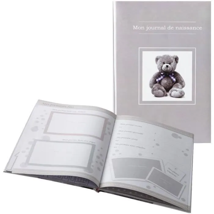 Journal de naissance - DOMIVA - Ourson - Taupe-1