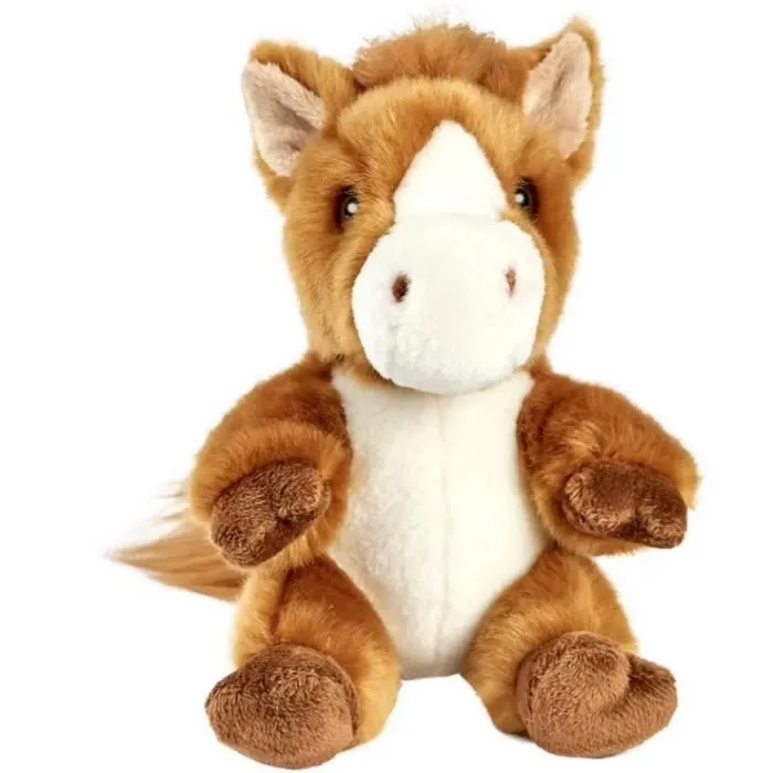 Peluche Cheval Tetabizous - ANIMA - 17cmH - Marron - Enfant - Mixte - Intérieur-0