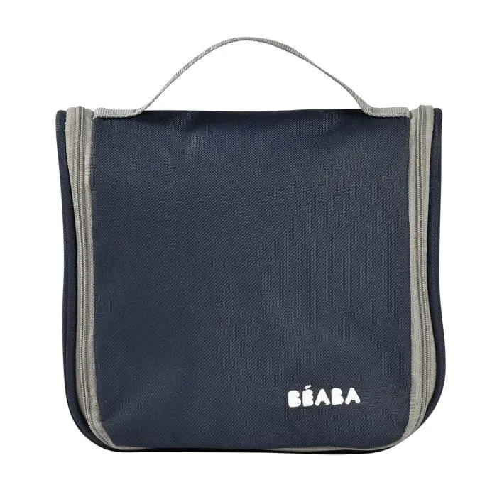 BÉABA - Trousse de Toilette Bébé - 9 Accessoires - Thermomètre Bain et Digital - Anneau Dentition - Masseur de Gencives - Night Blue-2