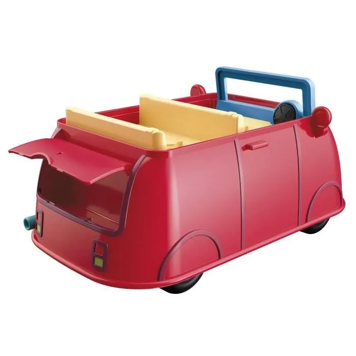 Voiture rouge familiale Peppa Pig - Jouet préscolaire avec figurines Maman Pig et Peppa - dès 3 ans-3