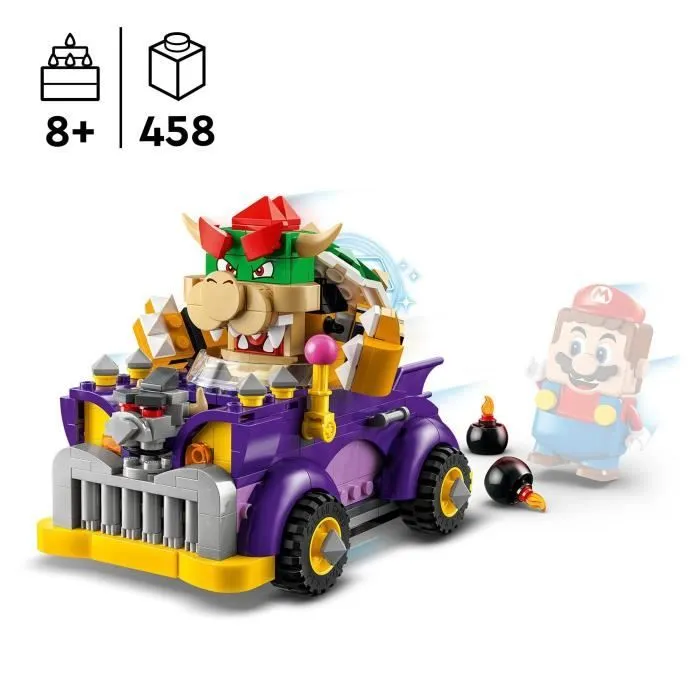 LEGO® 71431 Super Mario Ensemble d'Extension Bolide de Bowser, Jouet de Kart pour Enfants Dès 8 Ans avec Figurine Bowser-1
