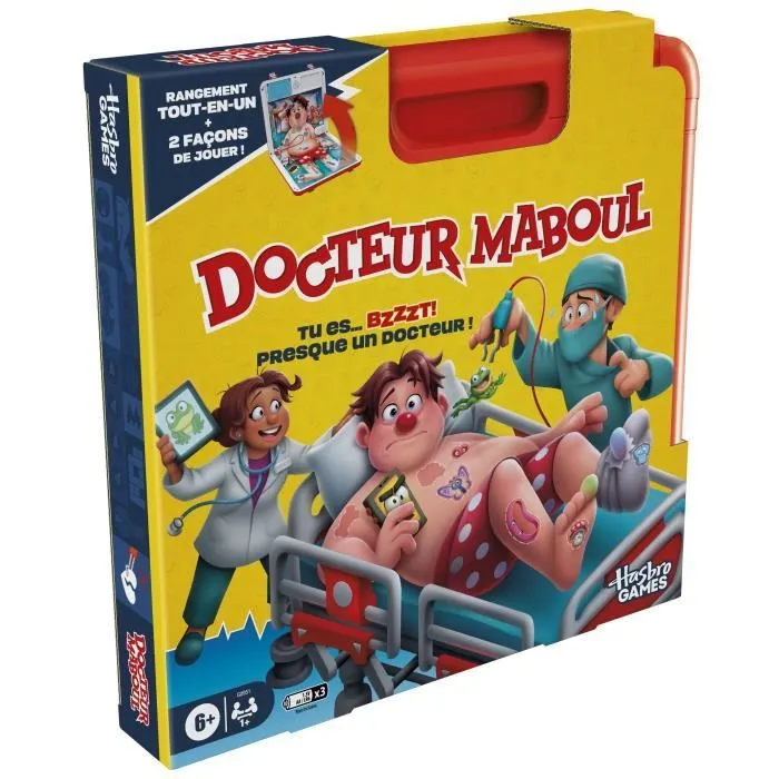 Docteur Maboul, jeu de plateau électronique avec mallette de transport tout-en-un, 2 façons de jouer, 1 joueur et plus, 10 minutes,-5