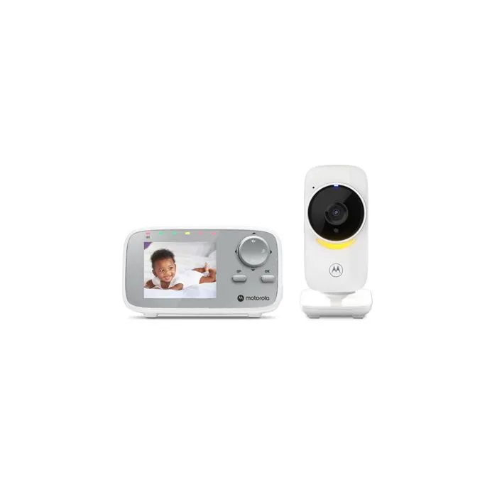 Babyphone MOTOROLA VM482 avec caméra radio 2.4 GHz - Surveillance du bébé - Écran couleur - FHSS-4