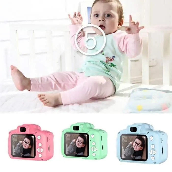 Appareil photo numérique pour enfants - LEMONBEST - Rose Enfants mini - 800 pixels - 8G-2