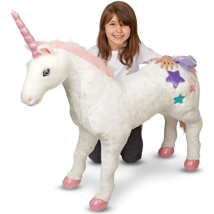 MELISSA & DOUG Peluche Licorne - Grand Modèle-0