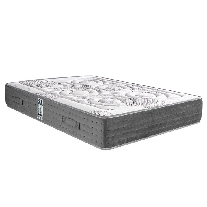 Matelas 90x190 cm, BestPoket, 26cm, ressorts ensachés, mousse mémoire de forme, indépendance du couchage, face été/hiver-4