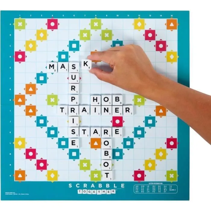 Mattel Games - Scrabble®-Jeu de société familial classique avec 2 modes de jeu HWD44-3