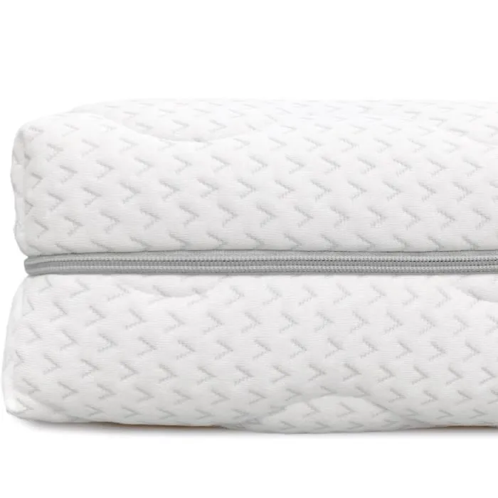 Ensemble Sommier + Matelas - 140x190cm - Mémoire de forme - 2 places - Monobloc-2