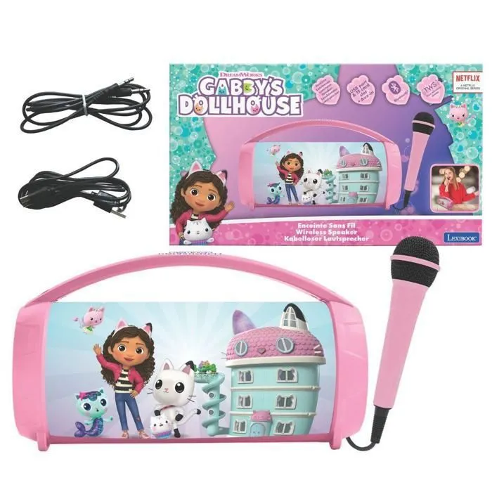Enceinte Bluetooth® - Gabby et la Maison Magique - Lumineuse - Micro inclus - TWS - 1200 mAh-0