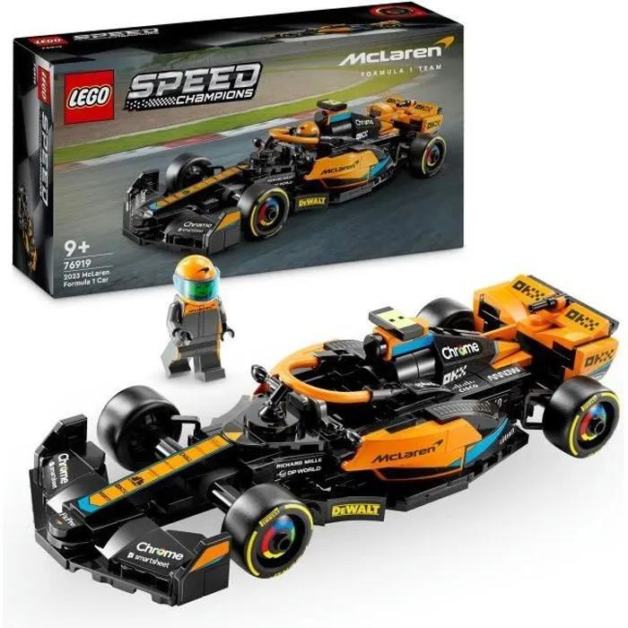 LEGO Speed Champions 76919 La Voiture de Course de Formule 1 McLaren 2023, Véhicule Jouet-0