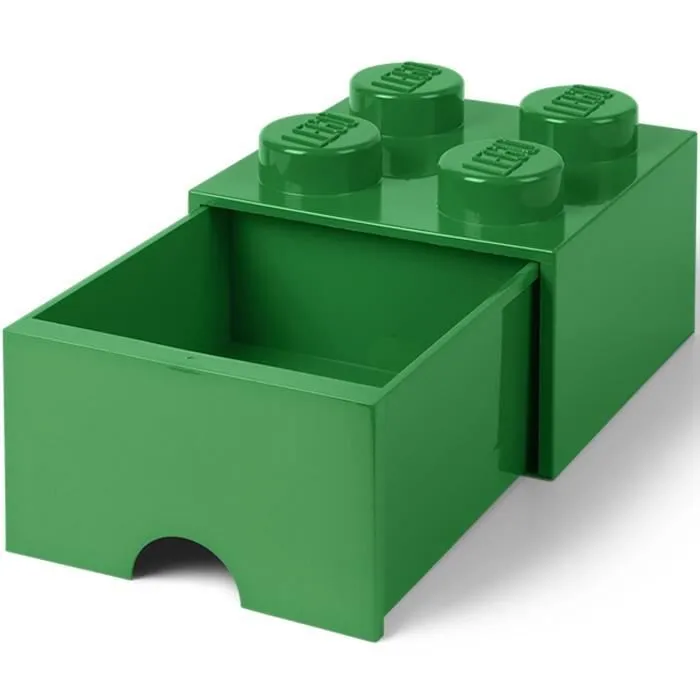 Boîte de rangement - LEGO - 40051734 - Plastique - Vert - H18 x 25 x 25 cm-0