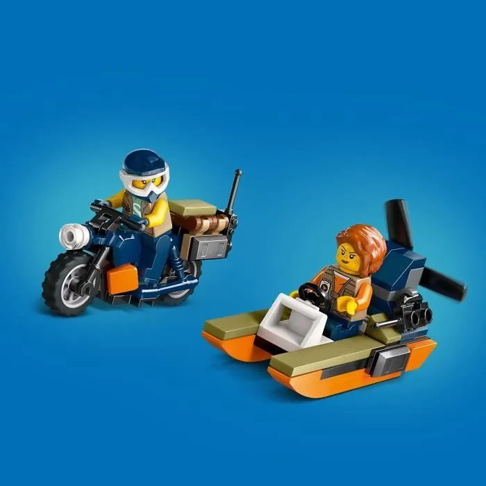 LEGO® City 60437 L’hélicoptère de l’explorateur de la jungle au camp de base, dès 8 ans-3