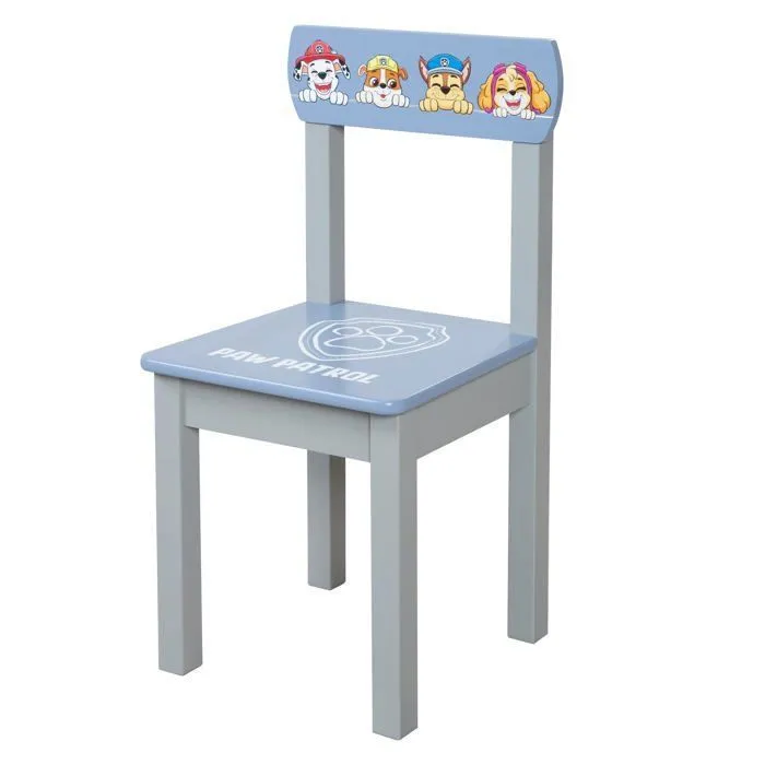 Chaise Enfant ROBA Pat'Patrouille - Motif Chiens Chase Ruben & Marcus - Dès 18 Mois - Bleu - Gris-0