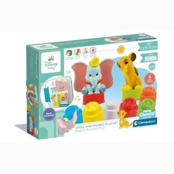Coffret Disney Classics Clemmy - Disney Baby - Clementoni - 6 cubes - Fabriqué en Italie-1