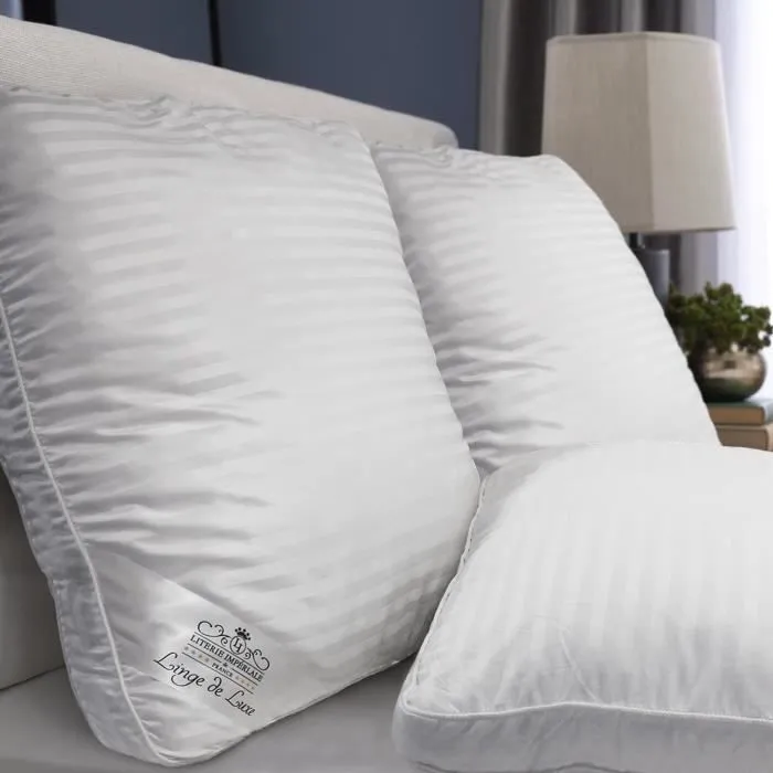 Oreiller - Sampur - Palace Cotton - 60x60 cm - Microfibre Hypoallergénique - Épaisseur 15 cm-0