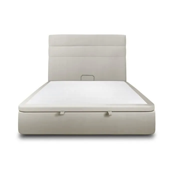 Lit coffre - Prestige - 140x200cm - Bois massif - Scandinave - Moderne-0