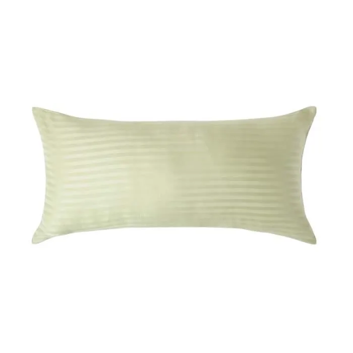 Taie d'oreiller - Homescapes - Vert Sauge - 100% Coton Égyptien - 330 Fils - 40 x 80 cm-0