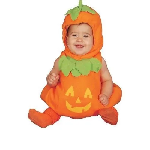 Déguisement bébé - DRESS UP AMERICA - Citrouille - 0-6 mois - Tissu ignifugé - Lavable en machine-0