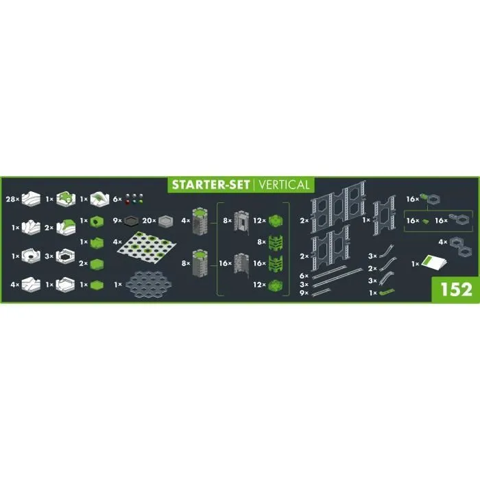 GraviTrax PRO Starter Set Vertical, 152 pièces-Circuit de billes, Parcours de billes à construire, Dès 8 ans, 22426, Ravensburger-3