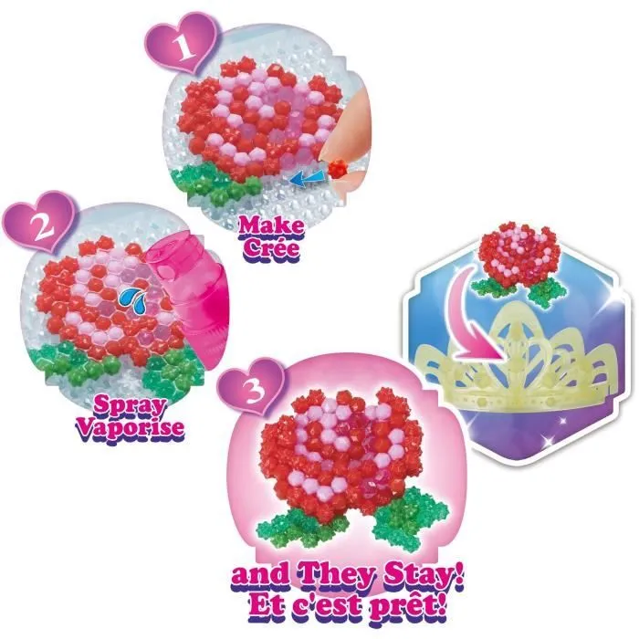 Jeu de perles à repasser - AQUABEADS - Diadème Princesses Disney-5