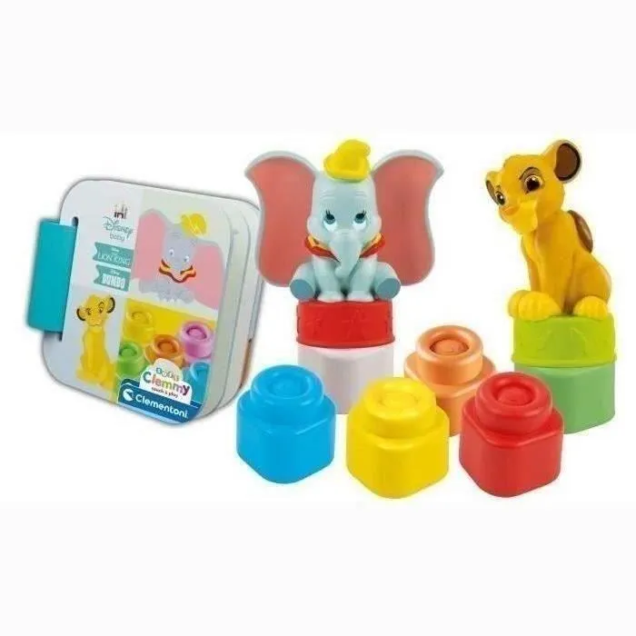Coffret Disney Classics Clemmy - Disney Baby - Clementoni - 6 cubes - Fabriqué en Italie-0