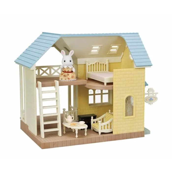 Coffret Le cottage au toit bleu - SYLVANIAN FAMILIES - 5671 - Pour Enfant de 5 ans et plus - Mobilier inclus-1