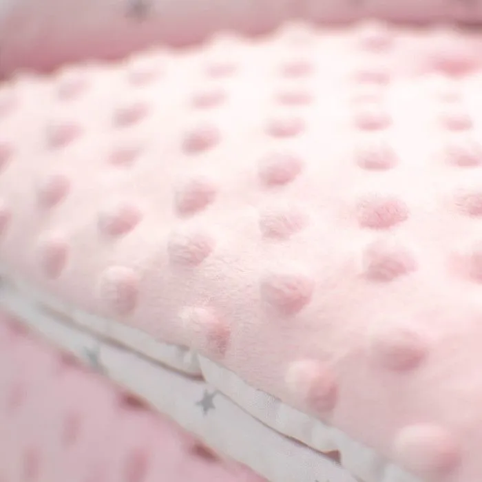 Couverture réversible et ultra douce STELLA 100x150 cm Rose-1