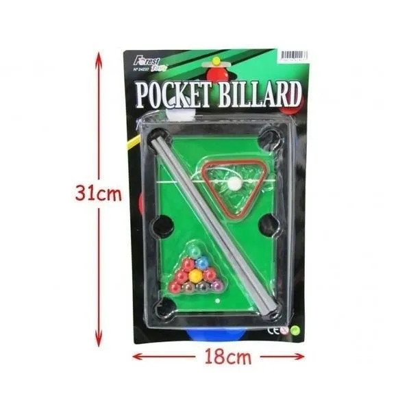 Jeu de billard miniature à emporter 2 queues de billard mini-1
