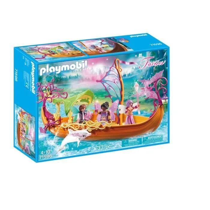 Jouet - Playmobil - Bateau romantique des fées - 37 pièces - Flottant - À monter soi-même-0