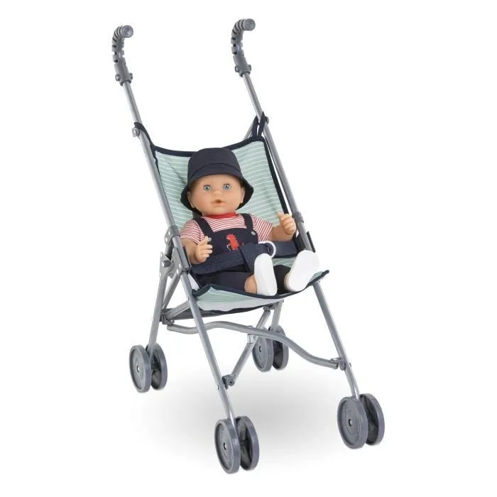 Poussette canne - COROLLE - Sauge - Légère - Pliable - Pour poupons 36/52 cm-4