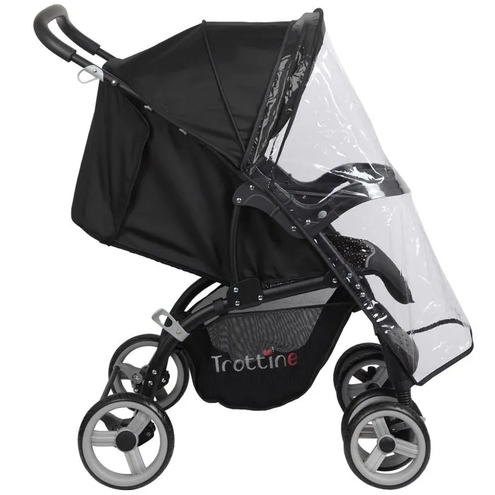 Poussette + siège auto bébé TROTTINE TS Cassiope2 NoirEtoile-2