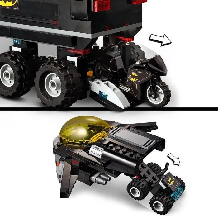 LEGO® Super Heroes 76160 La base mobile de Batman Figurine avec Avion, Moto Camion Jouet pour Fille et Garçon de 8 ans et plus-2