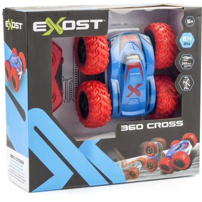 Voiture Télécommandée tout terrain - EXOST - 360 CROSS Rouge - Fonction 360° Conduite sur 2 faces-1