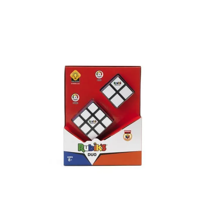 Coffret Rubik's Cube Duo 3x3 + 2x2 - RUBIK'S - Jeu casse-tête pour enfants et adultes-1