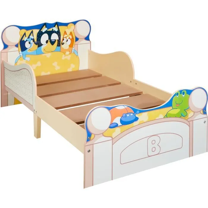 Lit pour enfants avec espace de rangement sous le lit BLUEY-2