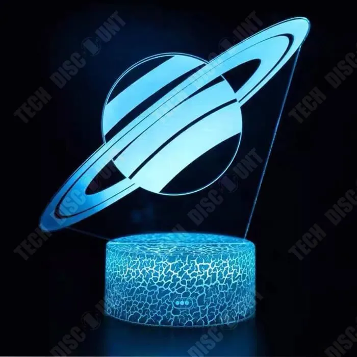 TD® Coloré créatif 3D petite lampe de table LED veilleuse chambre lumière cadeau lampe de table visuel LED lumière colorée-1