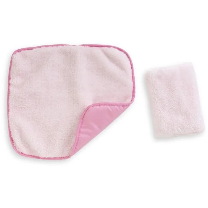 Accessoires poupons - COROLLE - Ensemble Couffin Peluche Rose - pour poupons 36 et 42 cm - dès 3 ans-3