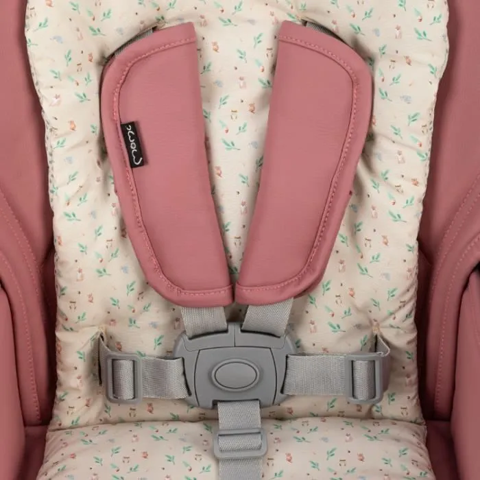 MoMi GOJO - Chaise haute multifonction - Réglable - Jusqu'à 15 kg - Rose-3