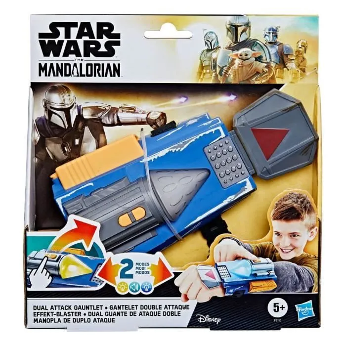 Jouet - HASBRO - Gantelet double attaque Star Wars The Mandalorian - Attaque multi-cibles et lance-flammes-3