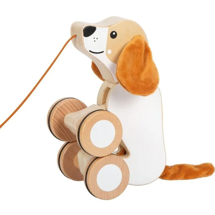 Small foot company - Chien à tirer avec oreilles crépitantes - LEGLER-1