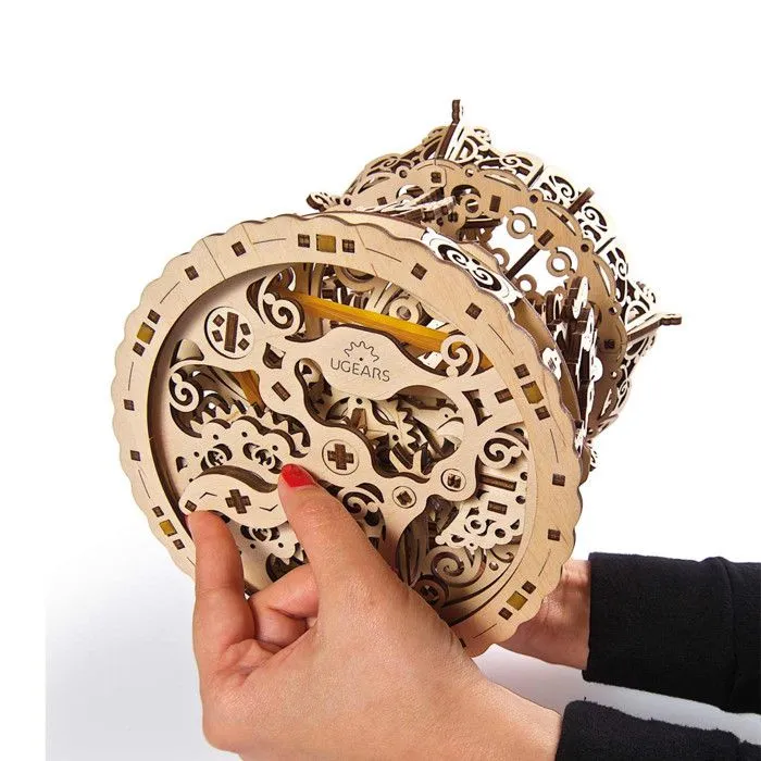 Maquette en bois 3D UGEARS - Carrousel puzzle adulte - Construction mécanique en bois-3