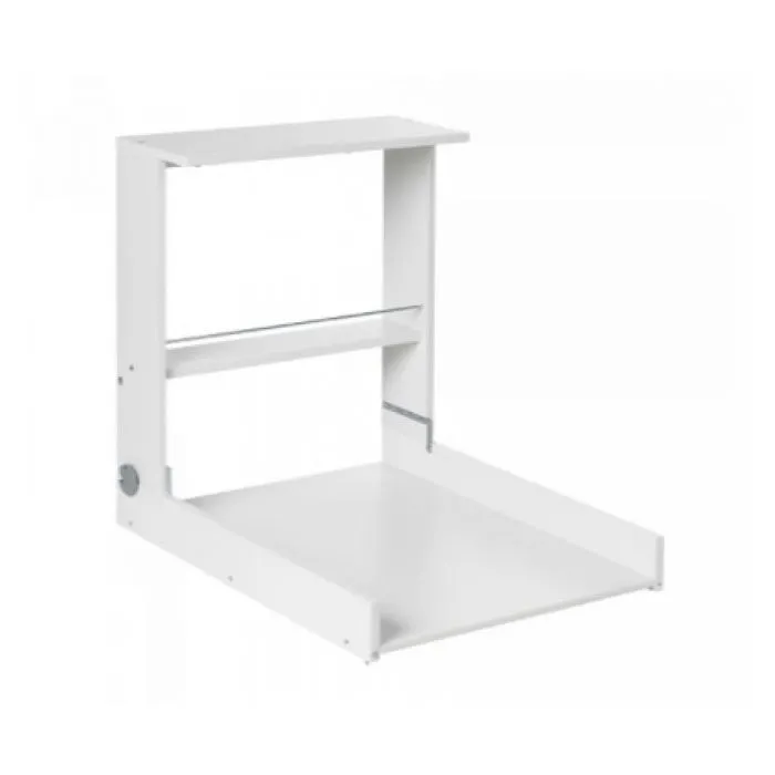 Table à langer murale GEUTHER WICKI blanche - Bois de hêtre certifié FSC - Matelas à langer inclus - Etoile-1